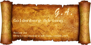Goldenberg Adrienn névjegykártya